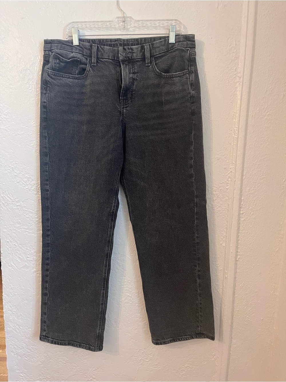 American Eagle Curvy Straight Black Jeans